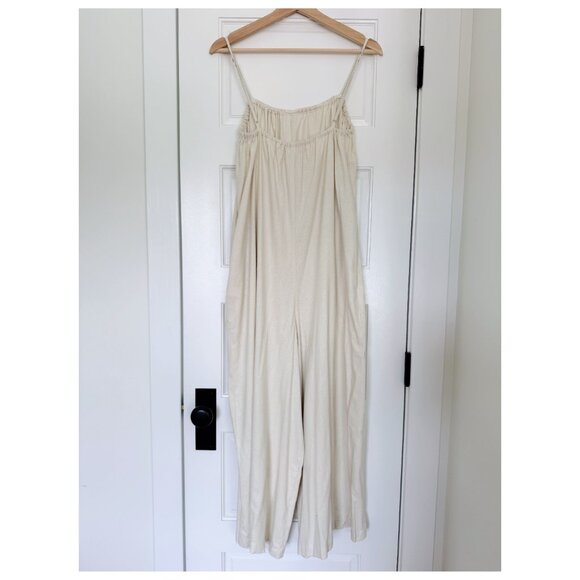 OZMA of California Vera Jumpsuit in Natural Silk Noil - Picture 4 of 8